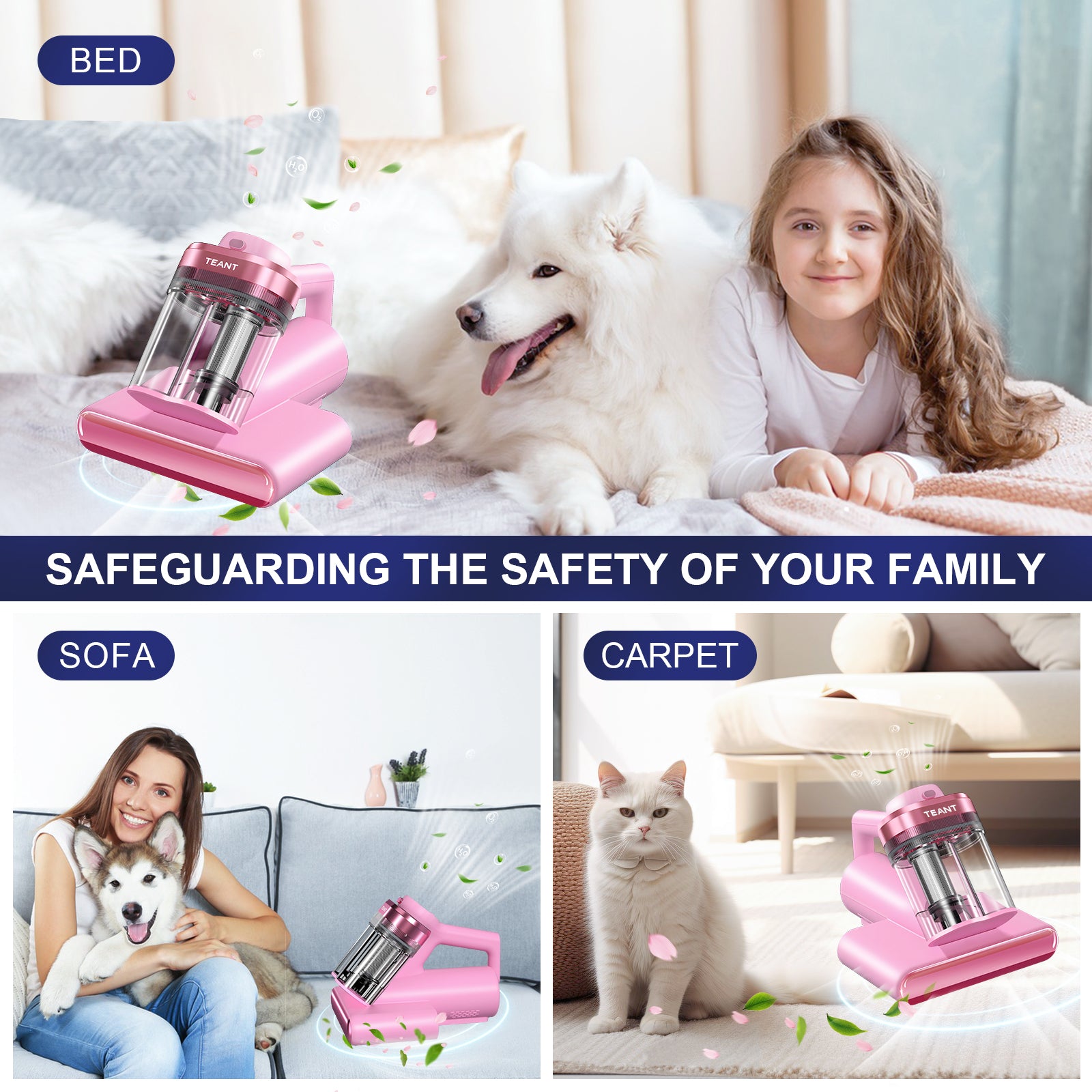 Teant 15 Pcs Aroma Tablets, Accessory of Teant Blue Pink and Gray Upgrade Mattress Vacuum, Scent of The Ocean
