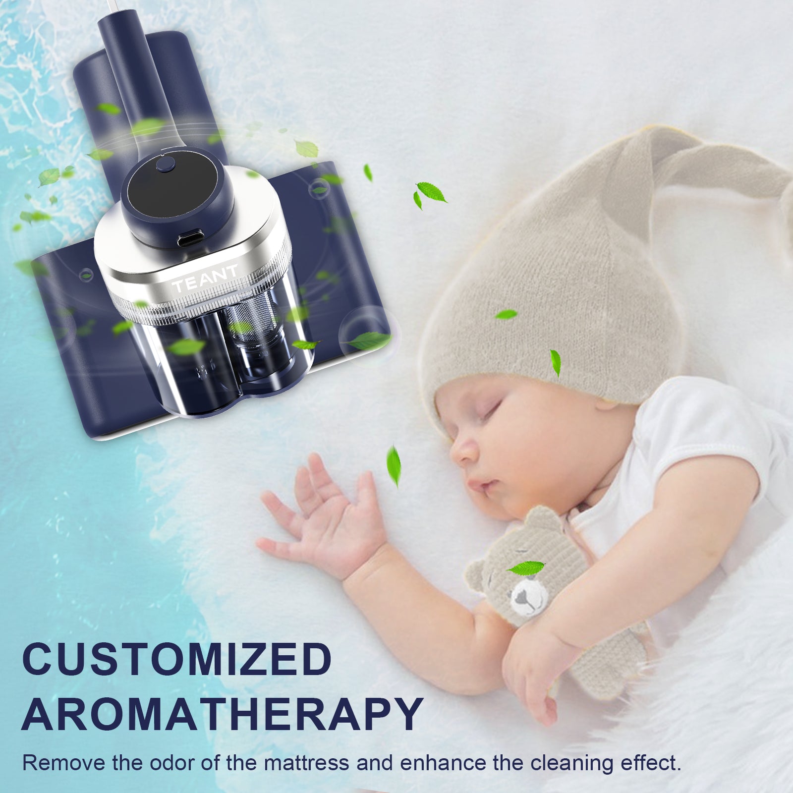 Teant 10 Pcs Aroma Tablets, Accessory of Teant Mattress Vacuum, Scent of The Ocean